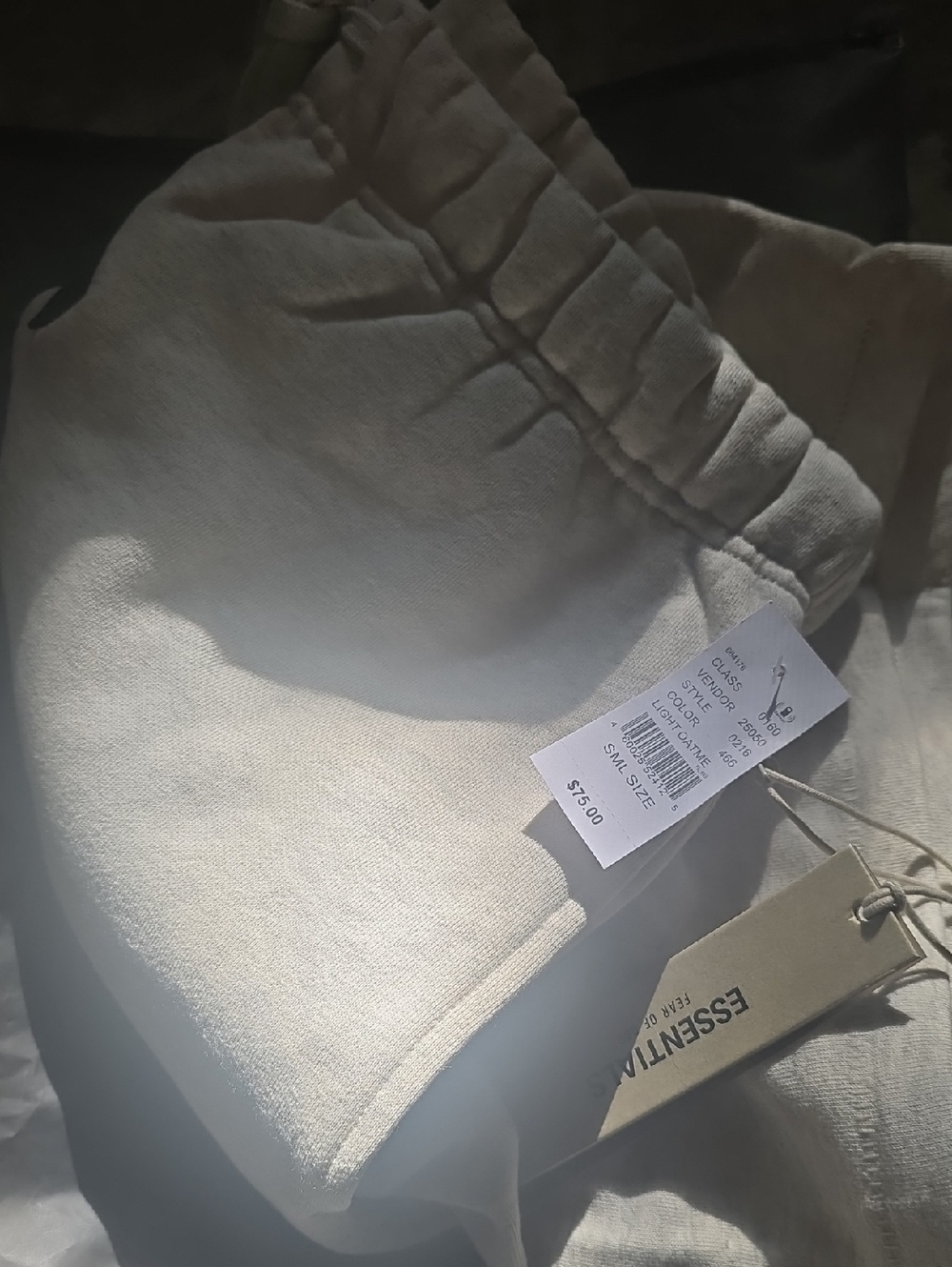 Essentials Men's Shorts in Light Beige